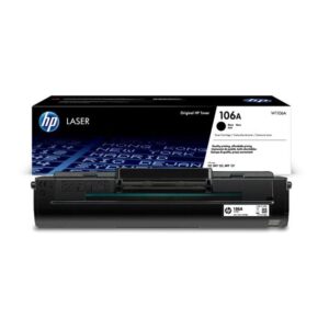 HP 106A Black Original LaserJet Toner Cartridge (W1106A)