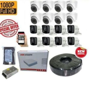 Hikvision 8 Channel Full CCTV Kit – 2MP HD Cameras
