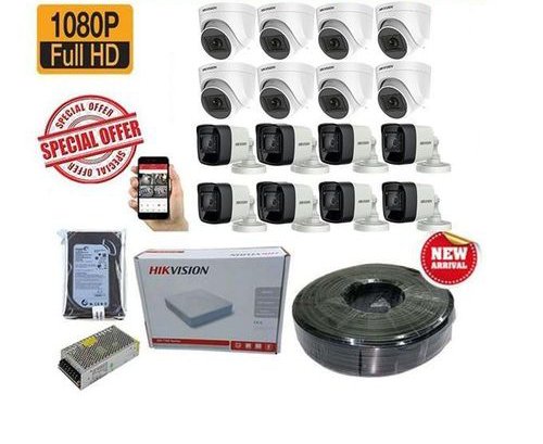 Hikvision 8 Channel Full CCTV Kit – 2MP HD Cameras